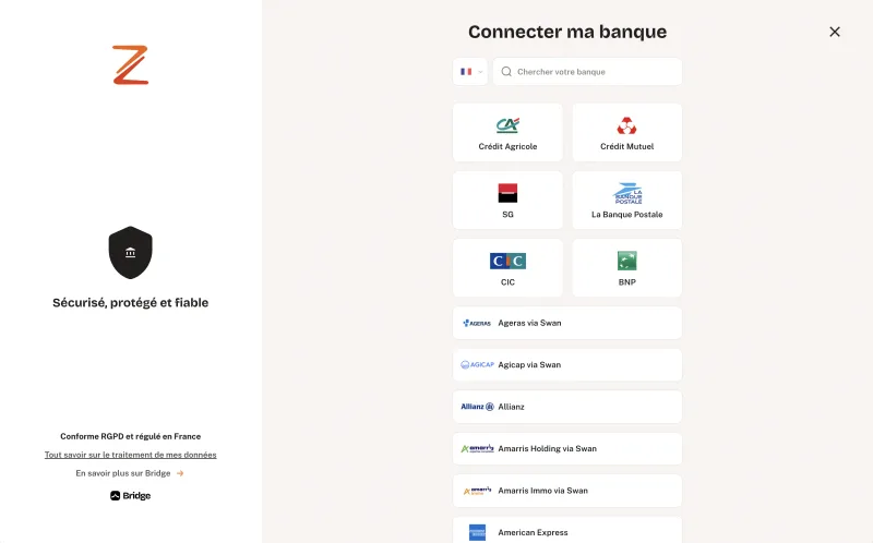 illustration de la fonctionnalité rapprochement bancaire